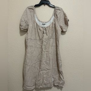 Linen mini dress